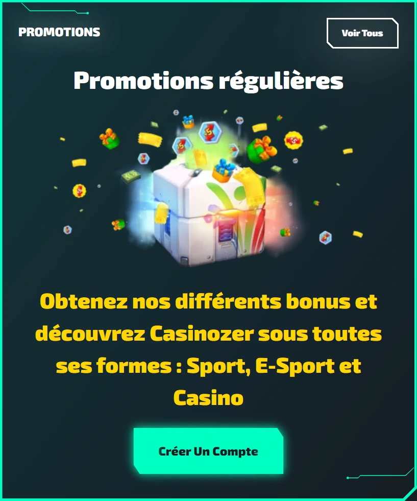 Promotions button